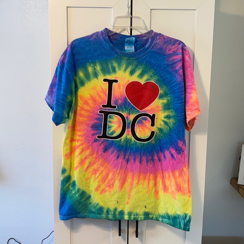 I ❤️ DC Neon Tie Dye Shirt